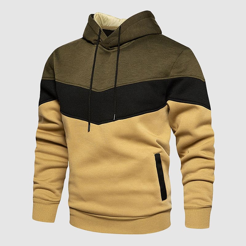 Heren Hoodie met Capuchon en Kleurblokken - Afbeelding 3