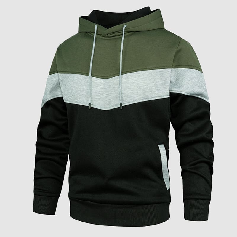 Heren Hoodie met Capuchon en Kleurblokken - Afbeelding 4