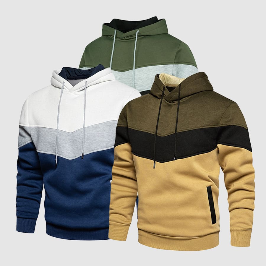 Heren Hoodie met Capuchon en Kleurblokken - Afbeelding 5