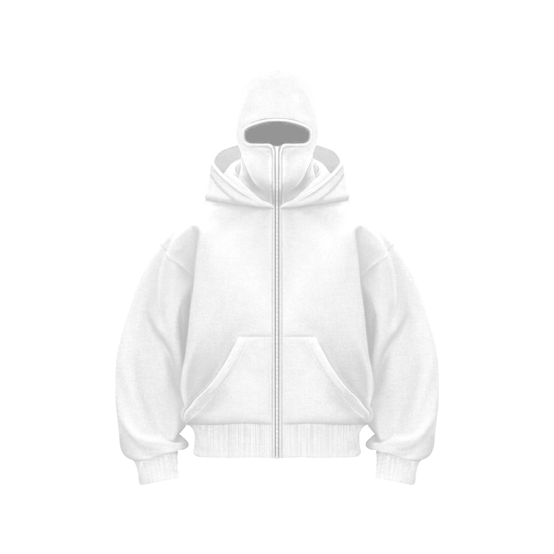 Heren Hoodie met Geïntegreerde Maskerkap en Verstelbare Capuchon - Afbeelding 5