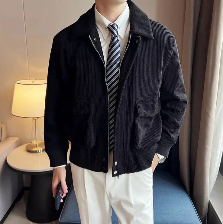 Heren Corduroy Overhemdjack Kort met Reverskraag - Afbeelding 7