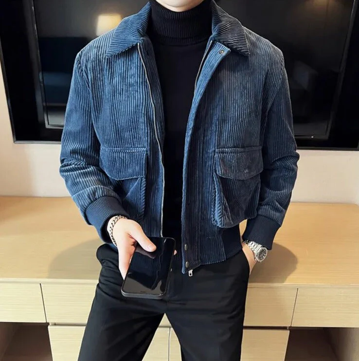 Heren Corduroy Overhemdjack Kort met Reverskraag - Afbeelding 9