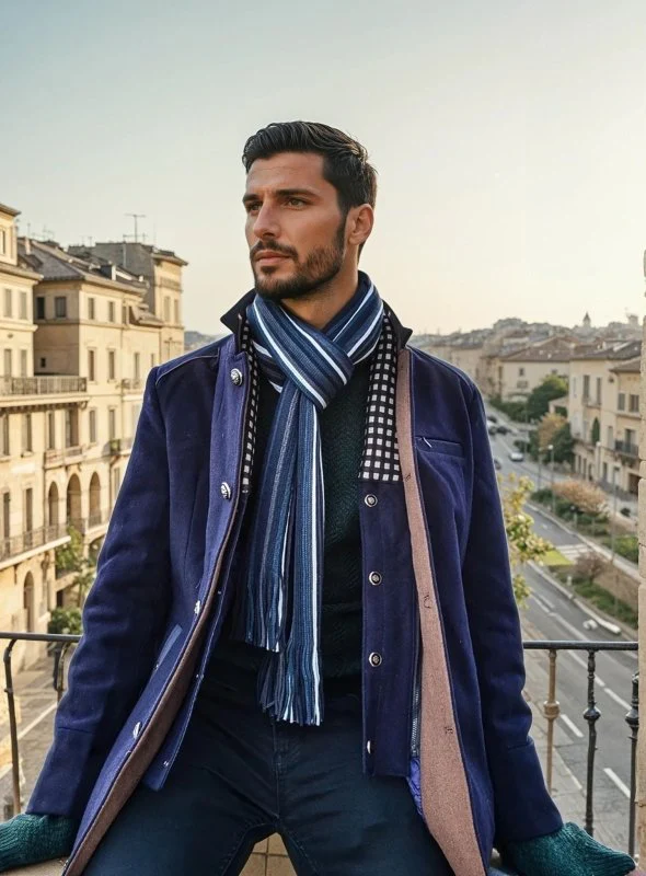 Heren Mantel Winterjas met Afneembare Ritskraag - Afbeelding 3