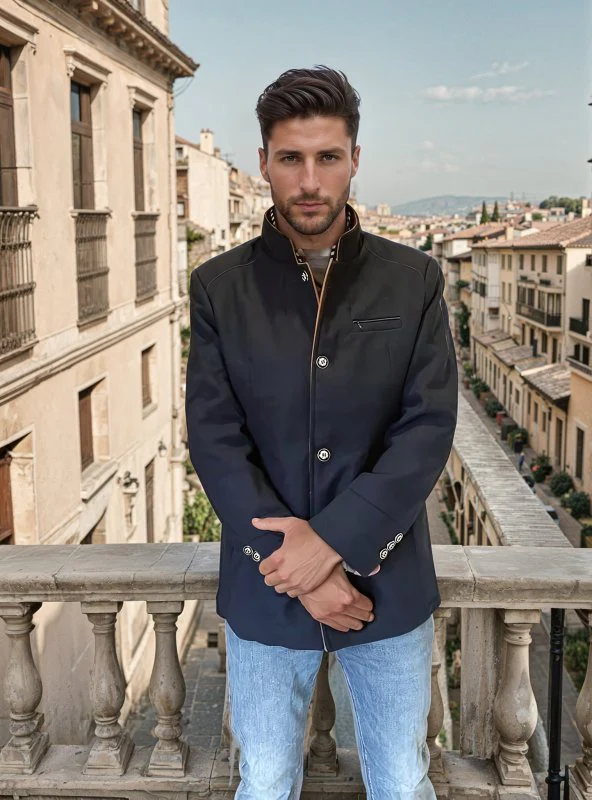 Heren Mantel Winterjas met Afneembare Ritskraag - Afbeelding 9