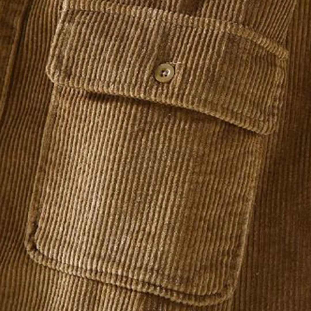 Heren Corduroy Overhemdjack Gevoerd - Afbeelding 6