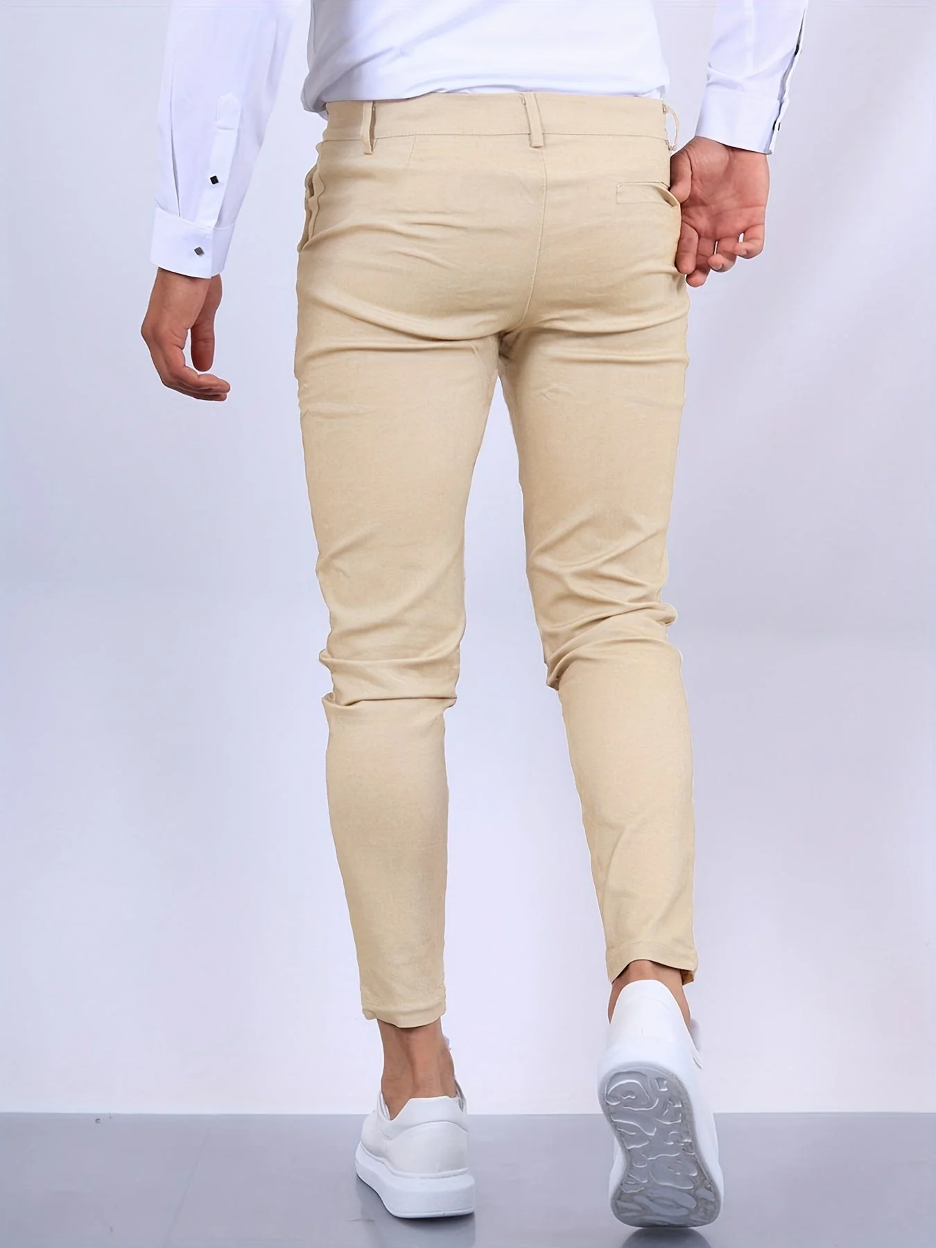 Heren Pantalon Slim Fit met Rechte Pijpen - Afbeelding 6