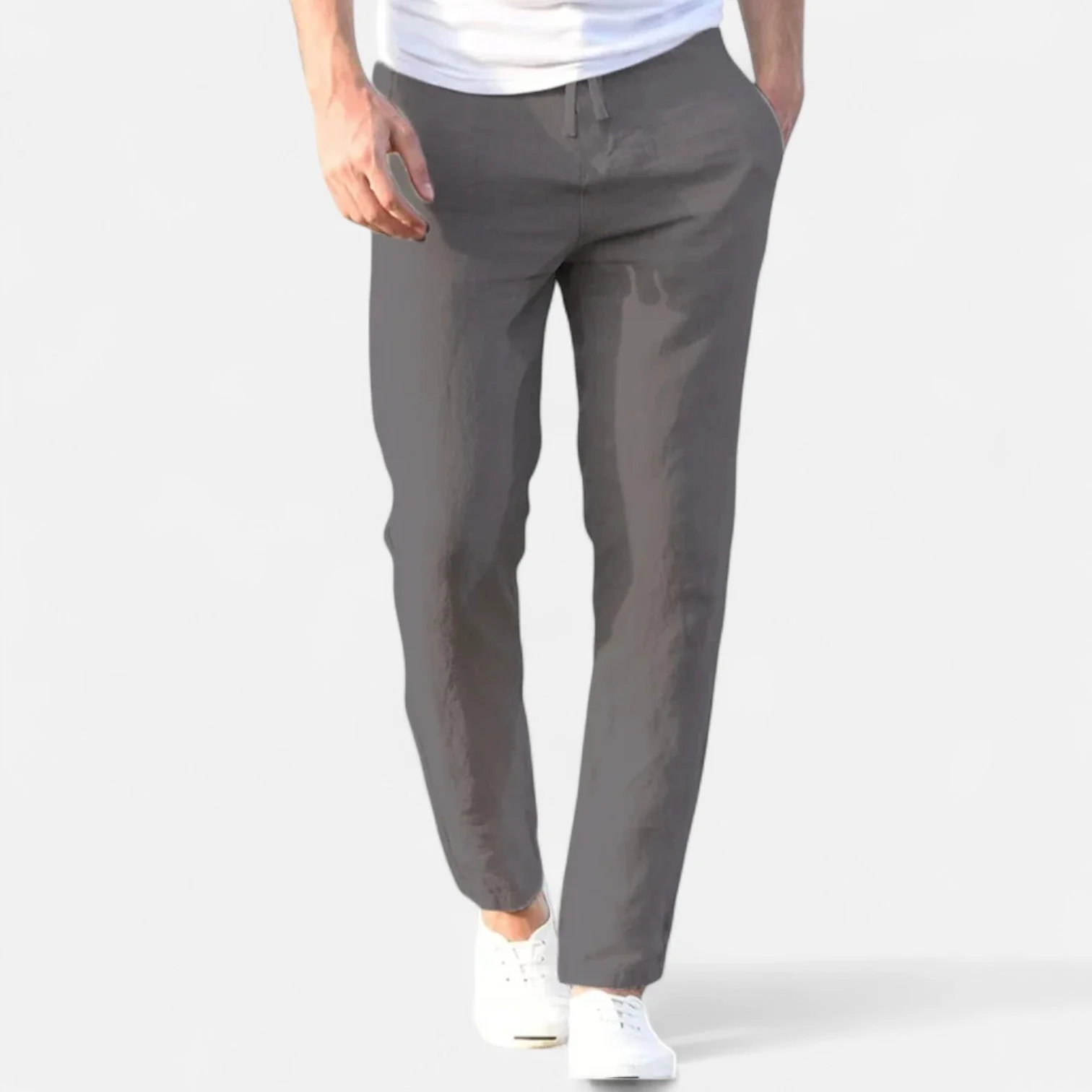 Heren Pantalon met Casual Fit en Elastische Tailleband - Afbeelding 3