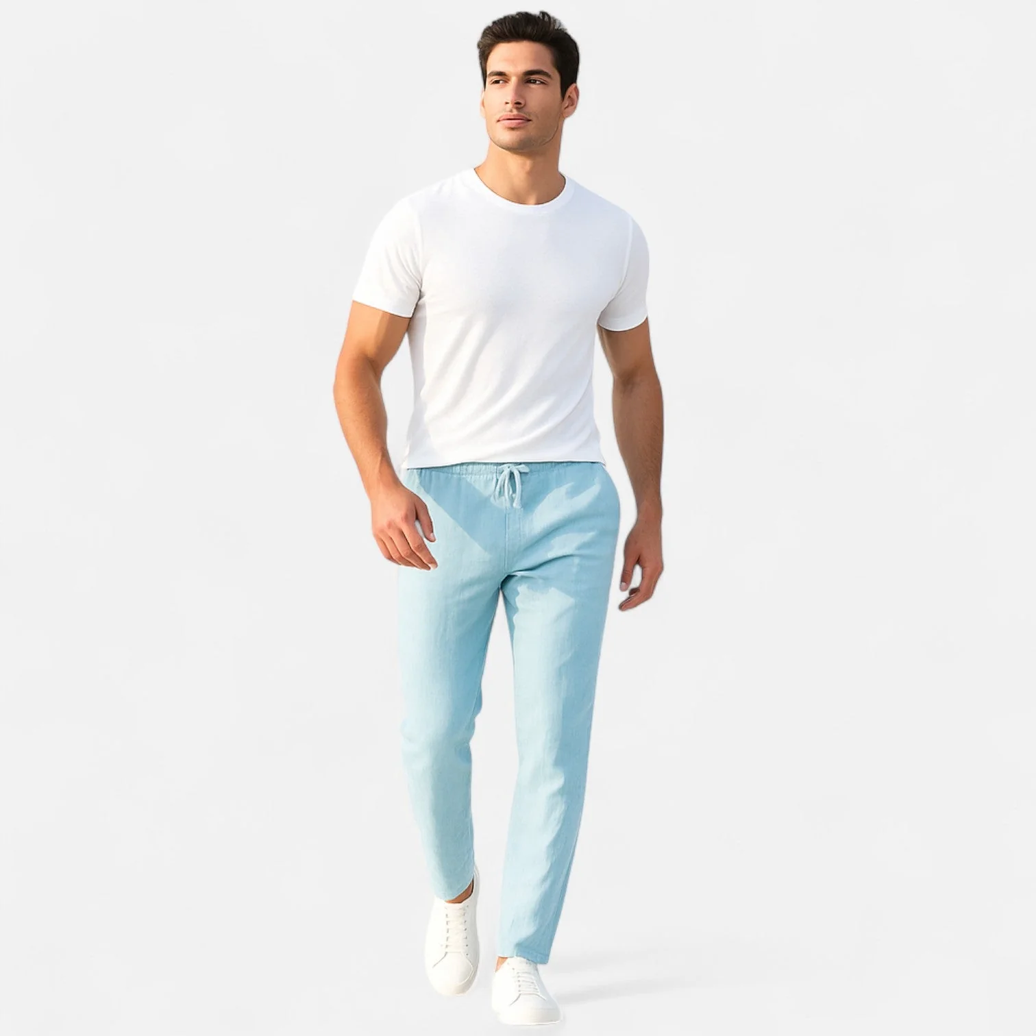 Heren Pantalon met Casual Fit en Elastische Tailleband - Afbeelding 6