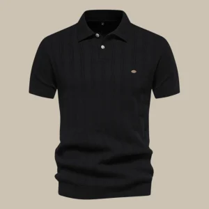 Heren Casual Poloshirt met Lijn Details