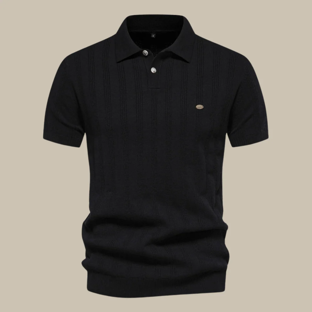 Heren Casual Poloshirt met Lijn Details