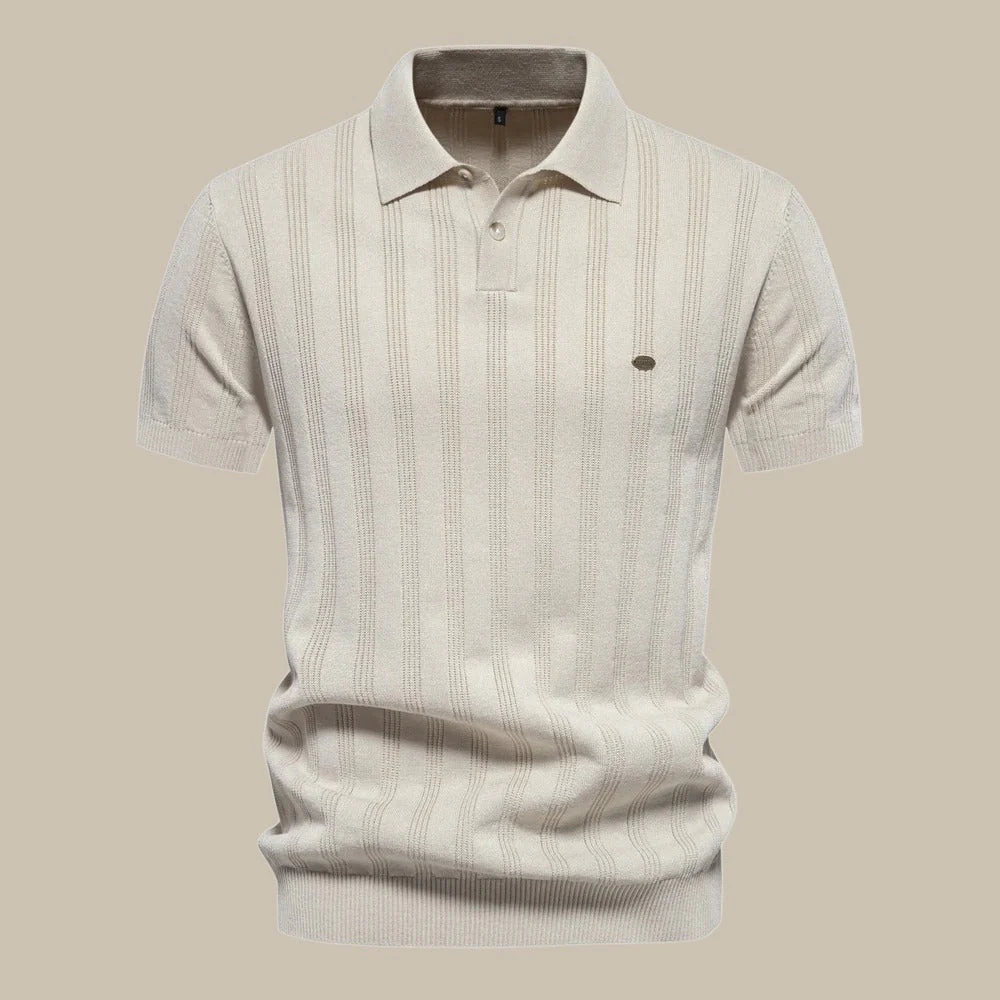Heren Casual Poloshirt met Lijn Details - Afbeelding 5