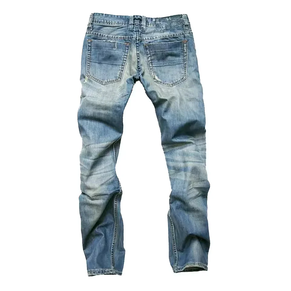 Heren Jeans Gescheurd Design met Comfortabele Pasvorm - Afbeelding 4