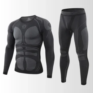 Heren Thermisch Ondergoed Set met Thermoshirt en Thermobroek voor Wintergebruik