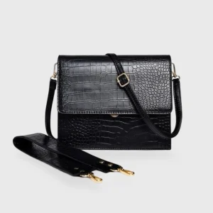 Diek | Maxi Croc Schoudertas - Crossbody