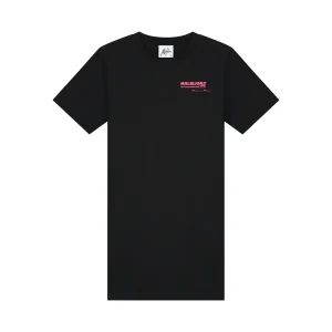 Malelions Junior Girls Paradise T-Shirt Dress | Black/Hot Pink
