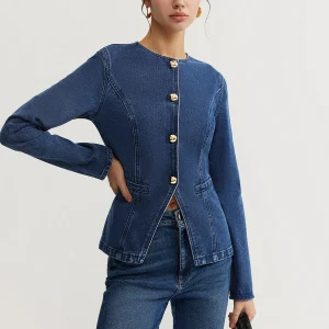 Kalya | Dames Denim Jasje - Slim Fit