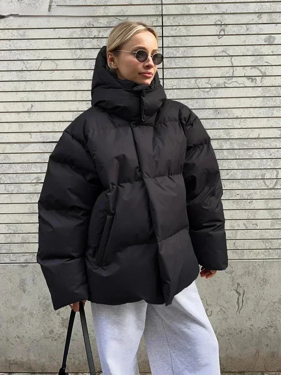 Keila | Puffer Oversized Winterjas Dames - Gewatteerd met Capuchon