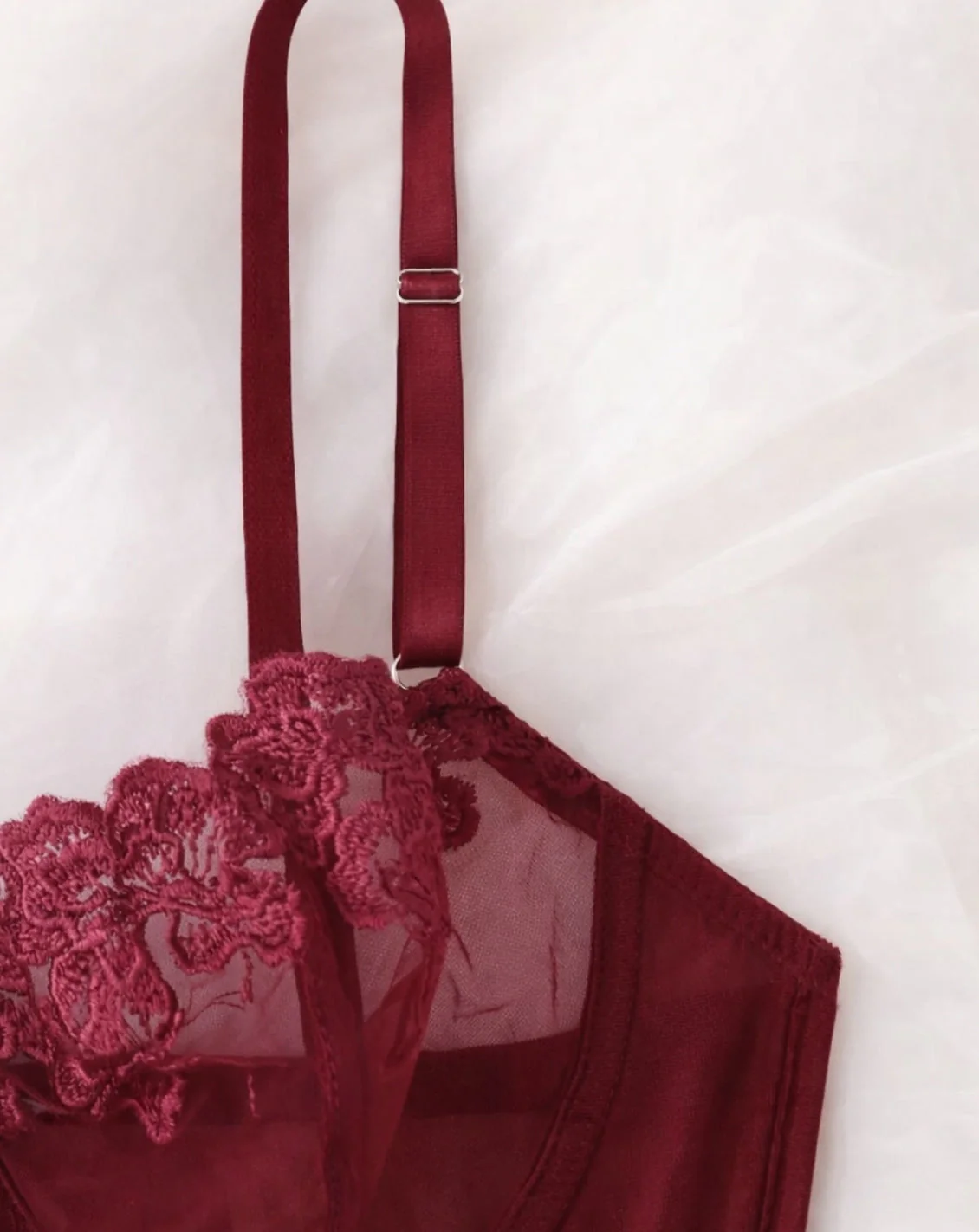 Livia | Luxe Lingerie Set - Bordeaux, Elegant en Comfortabel - Afbeelding 4