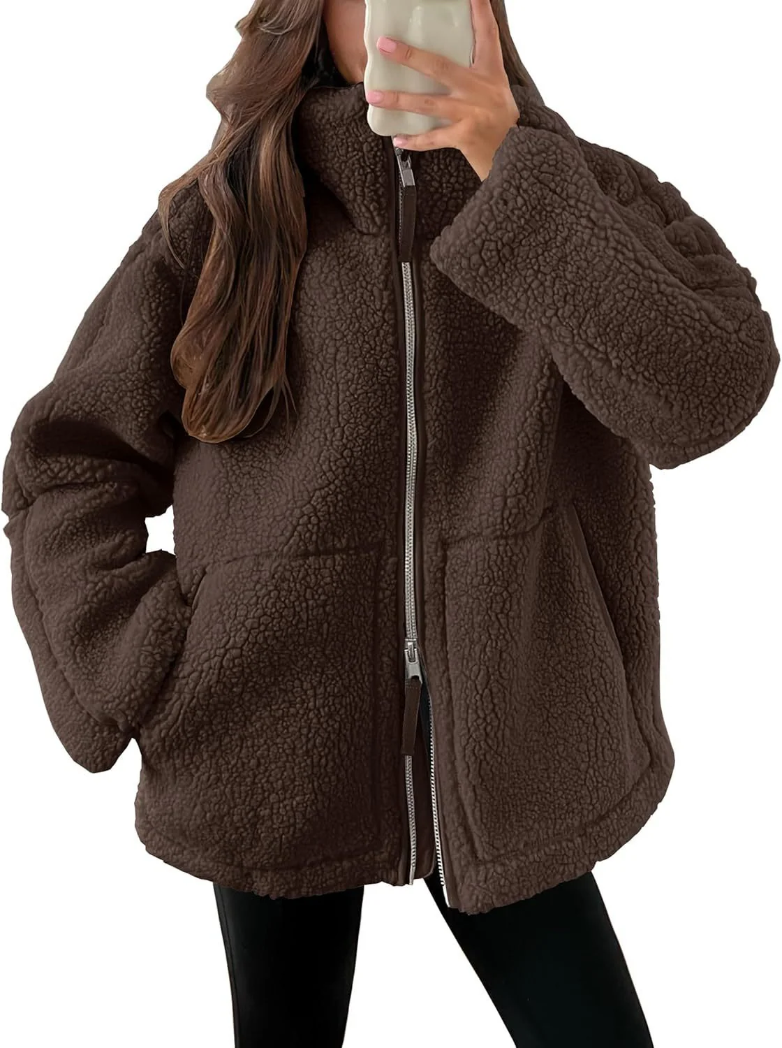 Luma | Fleece Winterjas Dames - Zachte Wol Blend - Afbeelding 4