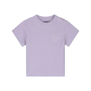 Malelions Baby Waffle Signature T-Shirt | Lilac