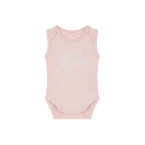 Malelions Baby Signature Bodysuit | Light Pink