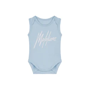 Malelions Baby Signature Bodysuit | Light Blue