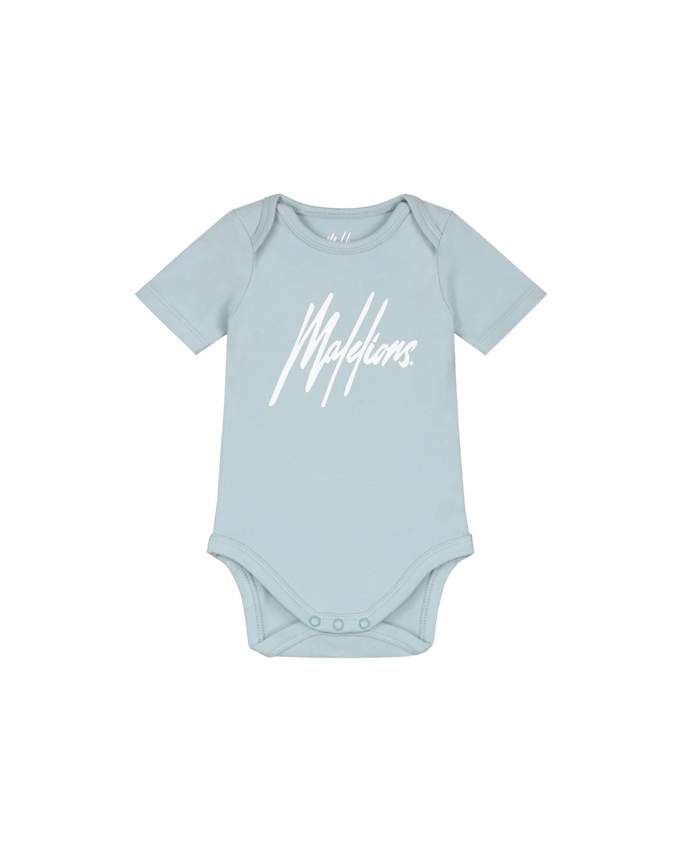 Malelions Baby Signature Shortsleeve Bodysuit | Light Blue - Afbeelding 2