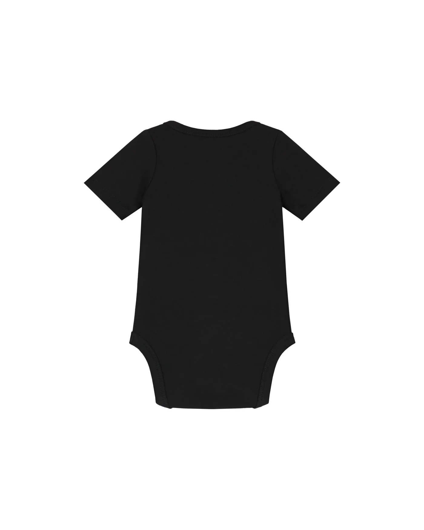Malelions Baby Signature Shortsleeve Bodysuit | Black - Afbeelding 3