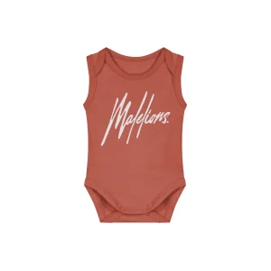 Malelions Baby Signature Bodysuit | Rust