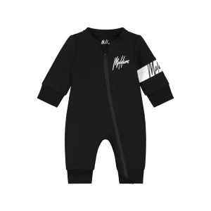 Malelions Baby Crewneck Tracksuit | Black