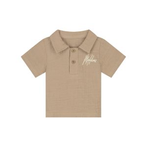 Malelions Baby Mousseline Polo | Taupe