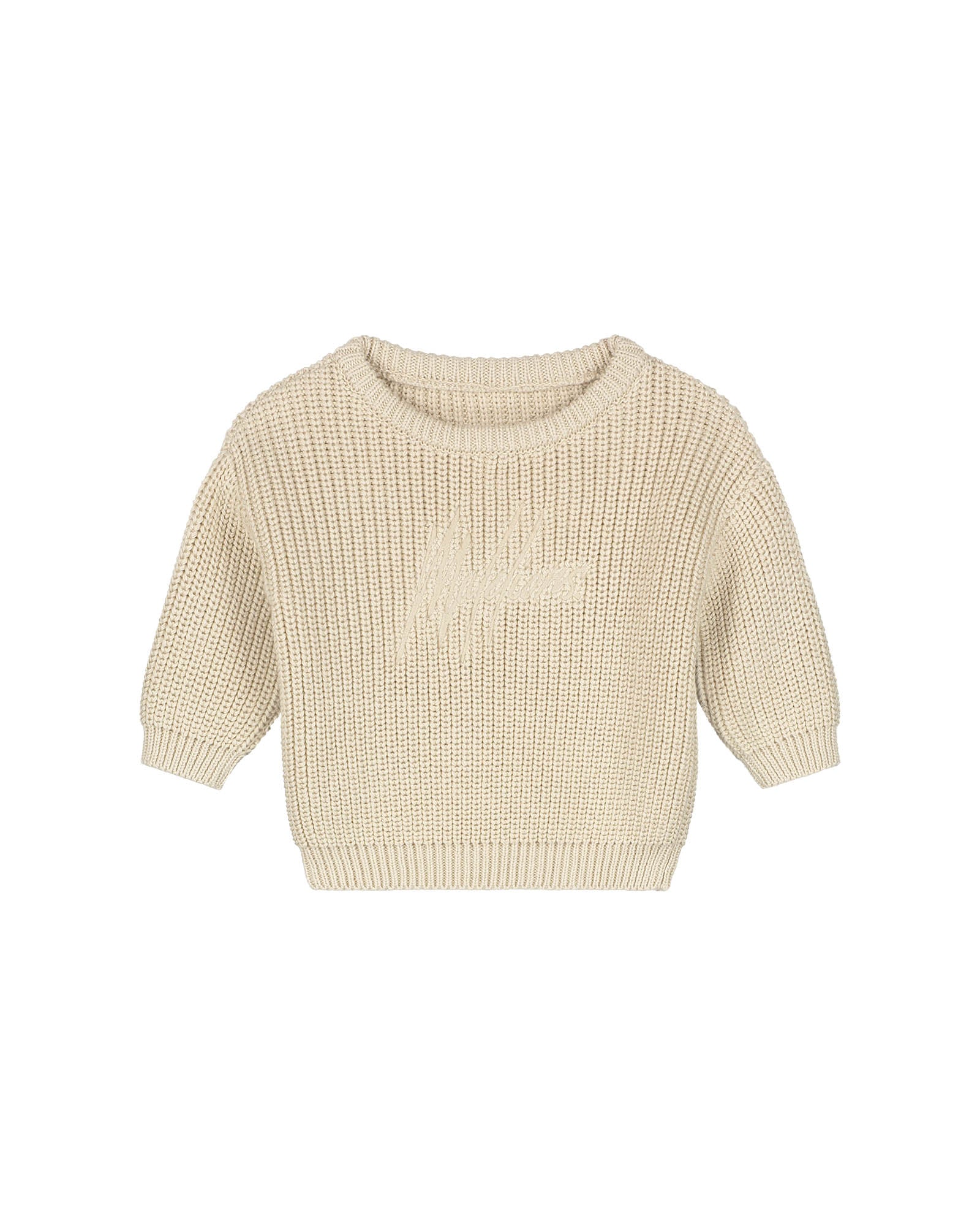 Malelions Baby Knitted Sweater | Beige - Afbeelding 2