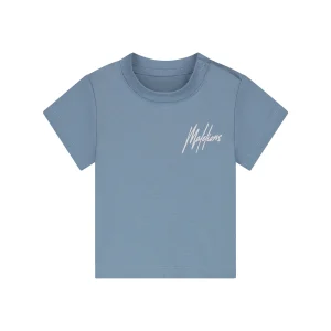 Malelions Baby Signature T-Shirt | Whale Blue