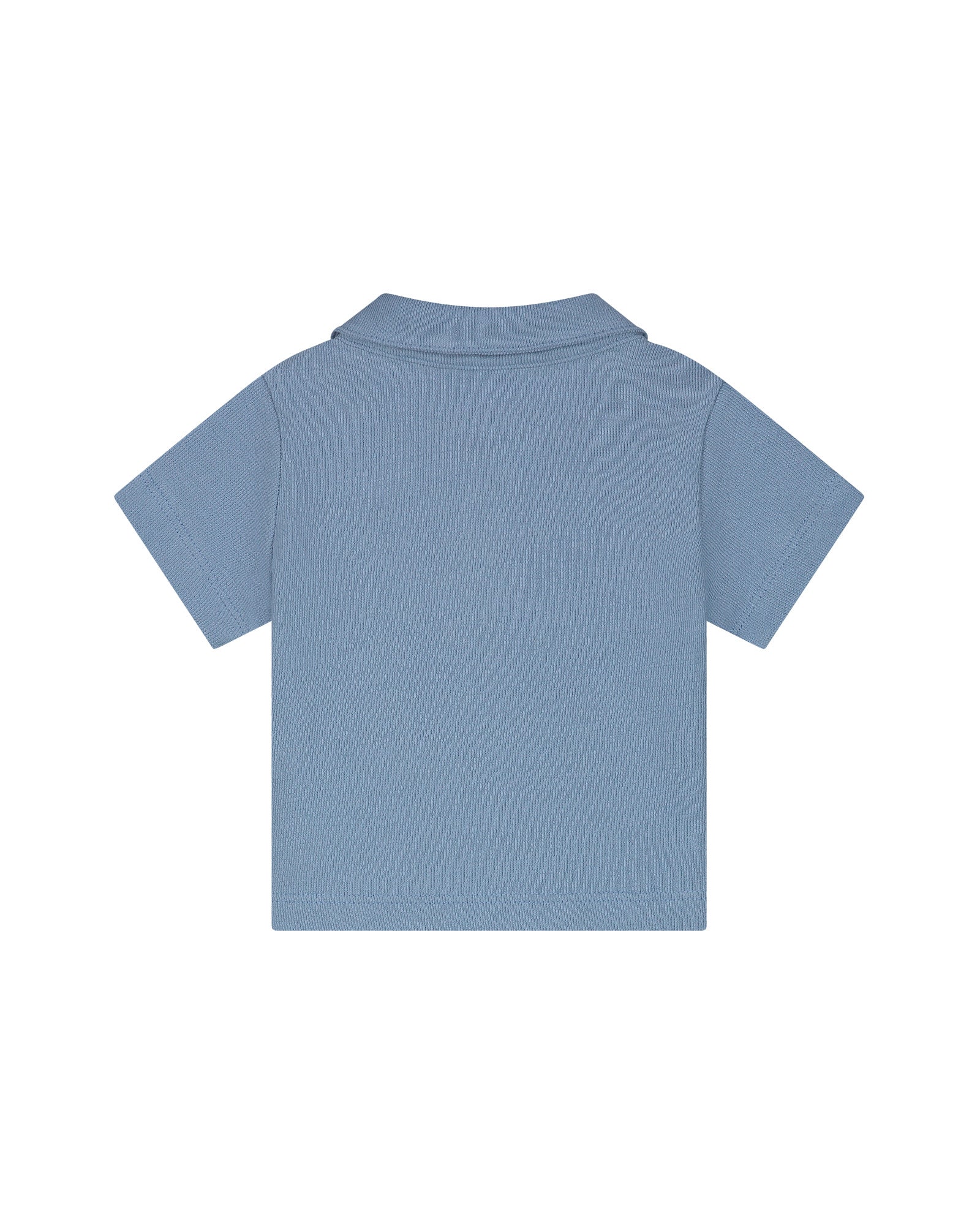 Malelions Baby Linen Polo | Whale Blue - Afbeelding 3