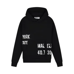 Malelions Women Distorted Hoodie | Black