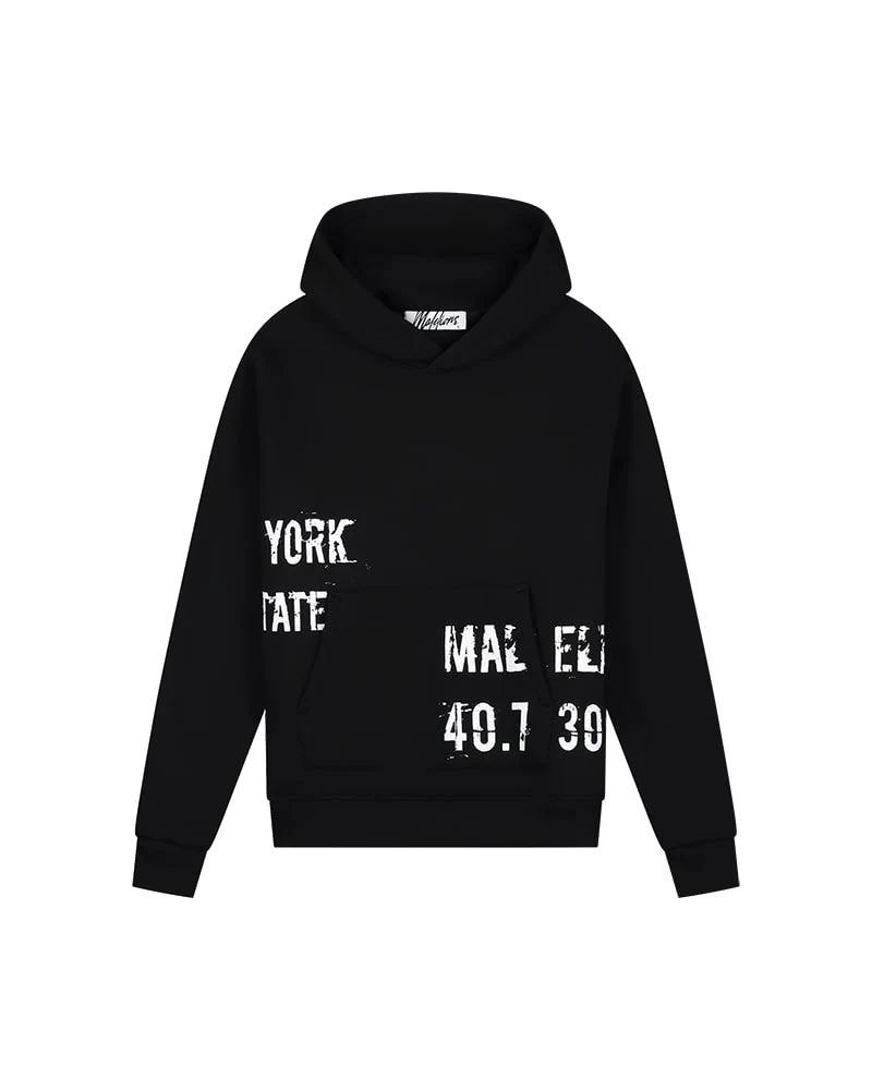 Malelions Women Distorted Hoodie | Black - Afbeelding 2