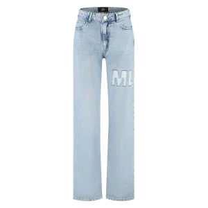 Malelions Women Ripped Jeans | Light Blue