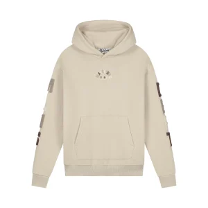 Malelions Women Sherpa Applique Hoodie | Beige