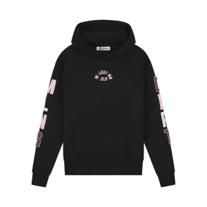 Malelions Women Sherpa Applique Hoodie | Black