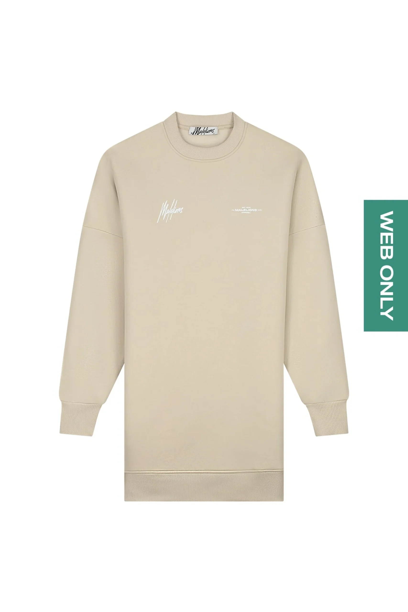 Malelions Women Members Sweater Dress | Cream