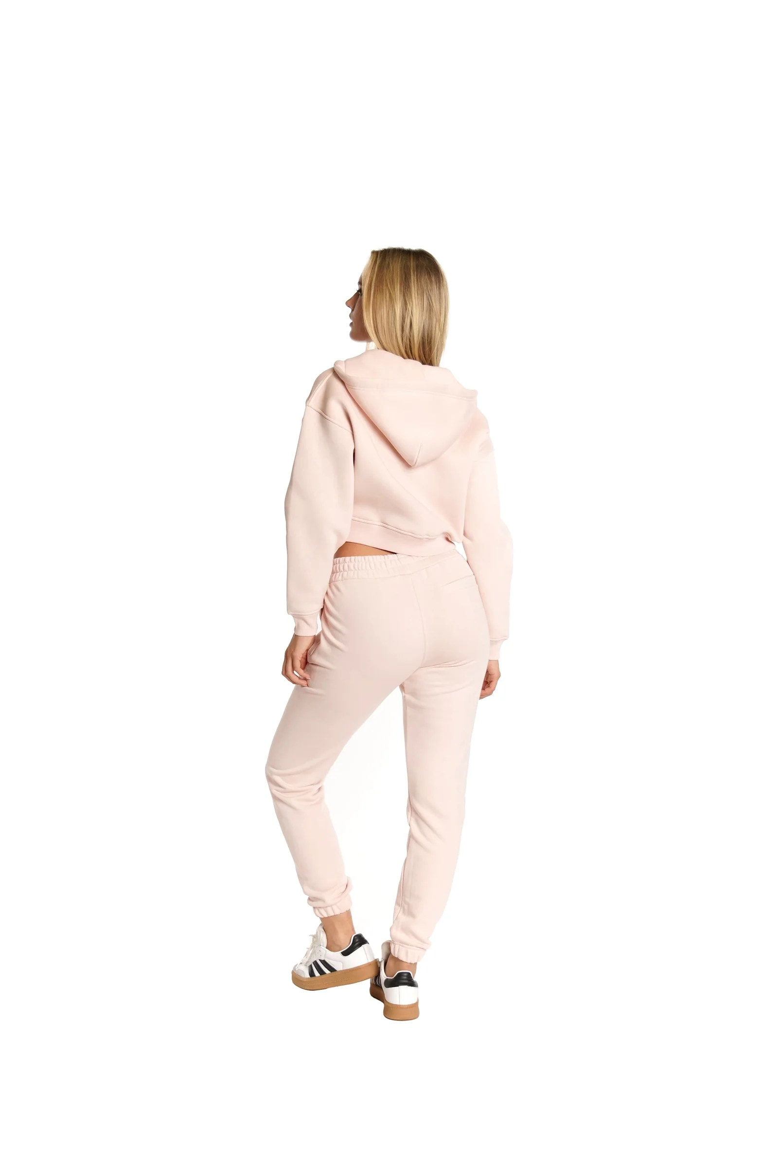 Malelions Women Cropped Signature Tracksuit | Light Pink - Afbeelding 5