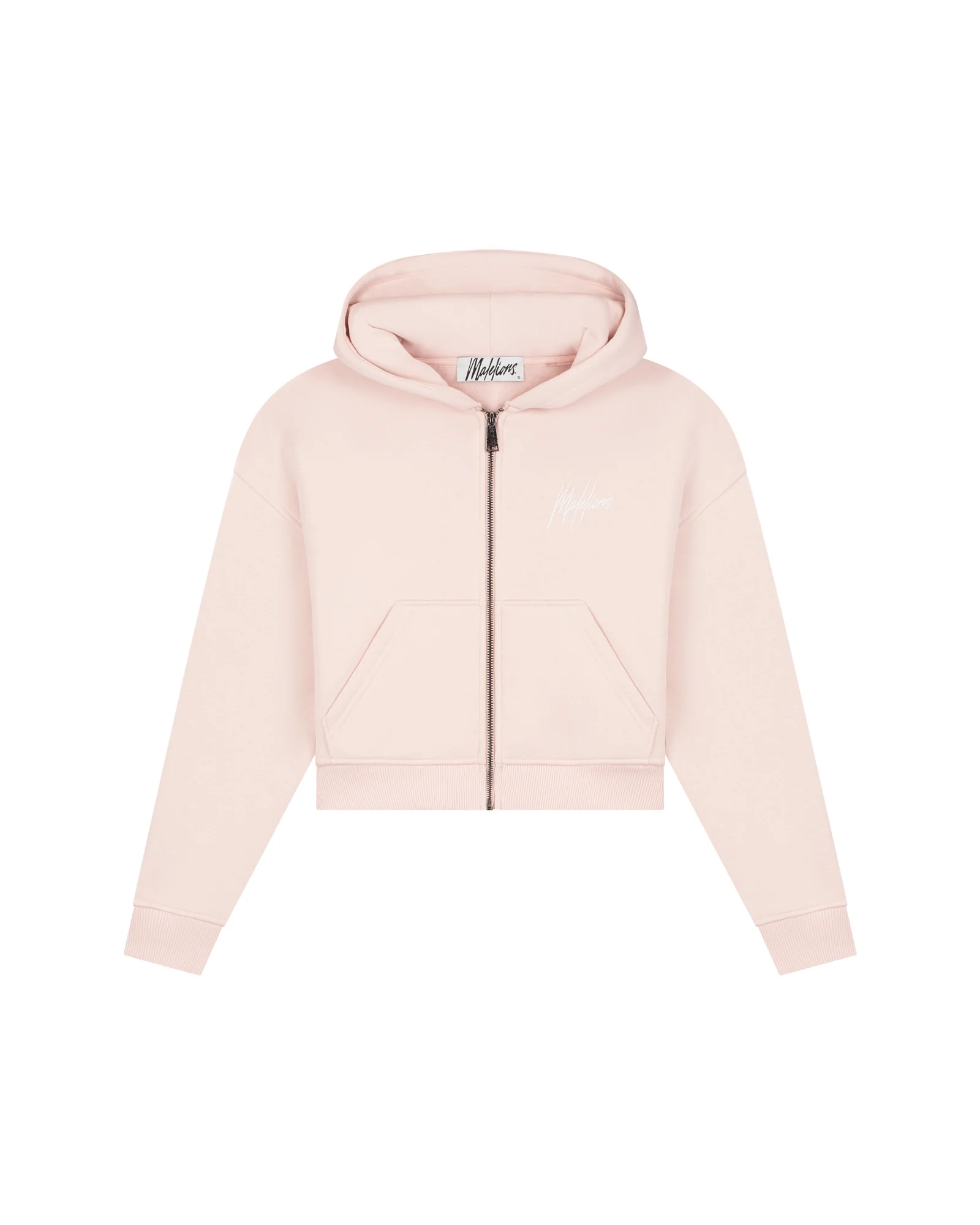 Malelions Women Cropped Signature Tracksuit | Light Pink - Afbeelding 6