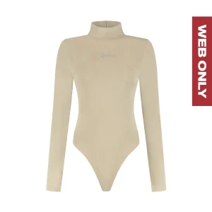 Malelions Women Signature Bodysuit | Taupe