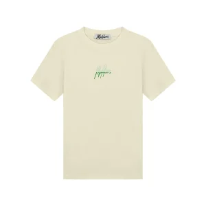 Malelions Women Kiki T-Shirt | Off-White/Mint