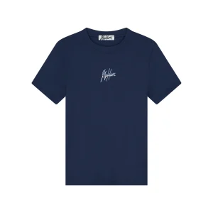 Malelions Women Kiki T-Shirt | Midnight Blue/Light Blue