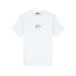 Malelions Women Kiki T-Shirt | White/Bright Green