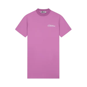 Malelions Women Endless Summer T-Shirt Dress | Magenta/White