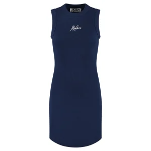 Malelions Women Signature Cut-Out Dress | Midnight Blue