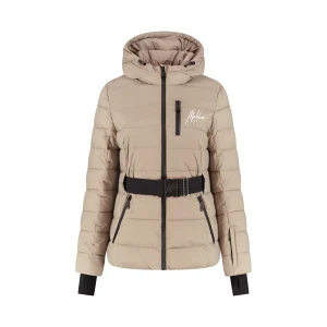 Malelions Women Ski Nordic Jacket | Taupe