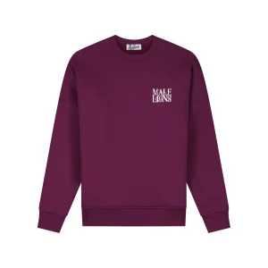 Malelions Women Lodge Sweater | Aubergine